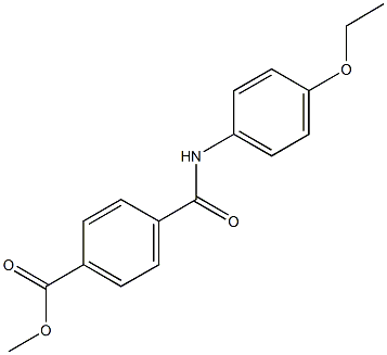 methyl 4-[(4-ethoxyanilino)carbonyl]benzoate Struktur