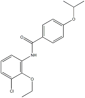 N-(3-chloro-2-ethoxyphenyl)-4-isopropoxybenzamide Struktur