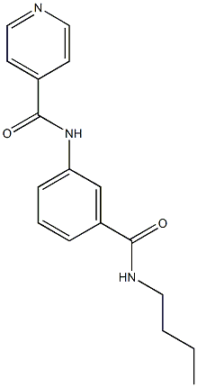 N-{3-[(butylamino)carbonyl]phenyl}isonicotinamide Struktur