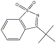 3-tert-Butyl-1,2-benzisothiazole 1,1-dioxide Struktur