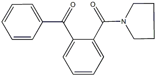 phenyl[2-(pyrrolidin-1-ylcarbonyl)phenyl]methanone Struktur