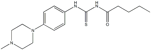 N-[4-(4-methyl-1-piperazinyl)phenyl]-N'-pentanoylthiourea Struktur