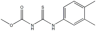 methyl (3,4-dimethylanilino)carbothioylcarbamate Struktur