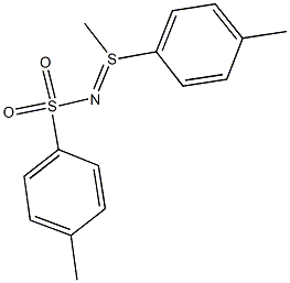 4-methyl-N-[methyl(4-methylphenyl)-lambda~4~-sulfanylidene]benzenesulfonamide Struktur