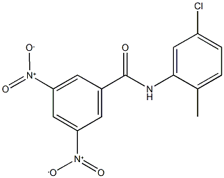 N-(5-chloro-2-methylphenyl)-3,5-bisnitrobenzamide Struktur