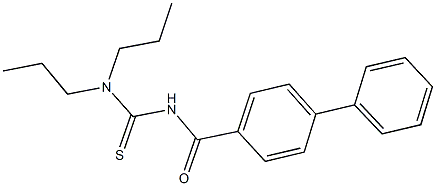 N'-([1,1'-biphenyl]-4-ylcarbonyl)-N,N-dipropylthiourea Struktur