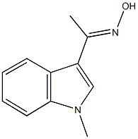 1-(1-methyl-1H-indol-3-yl)ethanone oxime Struktur