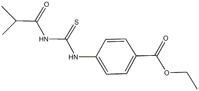 ethyl 4-{[(isobutyrylamino)carbothioyl]amino}benzoate Struktur