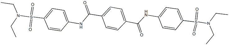 N~1~,N~4~-bis{4-[(diethylamino)sulfonyl]phenyl}terephthalamide Struktur