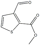 methyl 3-formylthiophene-2-carboxylate Struktur