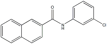 N-(3-chlorophenyl)-2-naphthamide Struktur