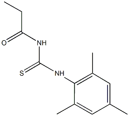 N-mesityl-N'-propionylthiourea Struktur