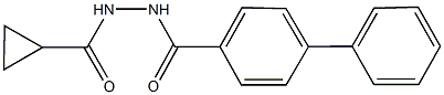 N'-([1,1'-biphenyl]-4-ylcarbonyl)cyclopropanecarbohydrazide Struktur