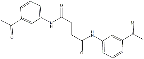 N~1~,N~4~-bis(3-acetylphenyl)succinamide Struktur