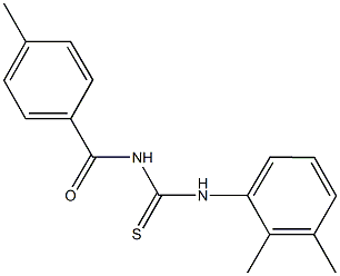 N-(2,3-dimethylphenyl)-N'-(4-methylbenzoyl)thiourea Struktur