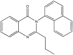 3-(1-naphthyl)-2-propyl-4(3H)-quinazolinone Struktur