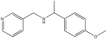 N-[1-(4-methoxyphenyl)ethyl]-N-(3-pyridinylmethyl)amine Struktur