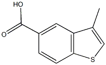 3-methyl-1-benzothiophene-5-carboxylic acid Struktur