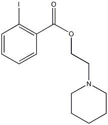 2-(1-piperidinyl)ethyl 2-iodobenzoate Struktur