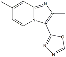 2,7-dimethyl-3-(1,3,4-oxadiazol-2-yl)imidazo[1,2-a]pyridine Struktur