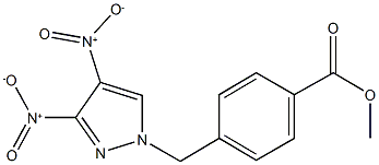 methyl 4-({3,4-dinitro-1H-pyrazol-1-yl}methyl)benzoate Struktur