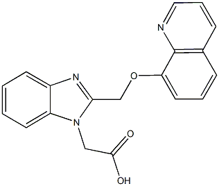 {2-[(8-quinolinyloxy)methyl]-1H-benzimidazol-1-yl}acetic acid Struktur