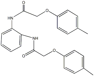 2-(4-methylphenoxy)-N-(2-{[(4-methylphenoxy)acetyl]amino}phenyl)acetamide Struktur