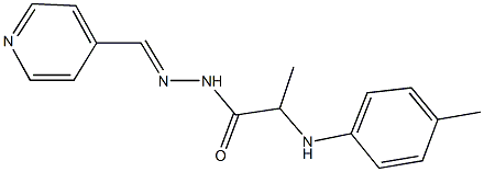 N'-(4-pyridinylmethylene)-2-(4-toluidino)propanohydrazide Struktur