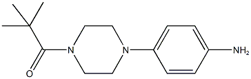 4-[4-(2,2-dimethylpropanoyl)-1-piperazinyl]aniline Struktur