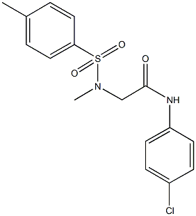 N-(4-chlorophenyl)-2-{methyl[(4-methylphenyl)sulfonyl]amino}acetamide Struktur