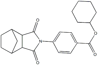 cyclohexyl 4-(3,5-dioxo-4-azatricyclo[5.2.1.0~2,6~]dec-4-yl)benzoate Struktur