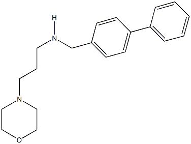 N-([1,1'-biphenyl]-4-ylmethyl)-N-[3-(4-morpholinyl)propyl]amine Struktur