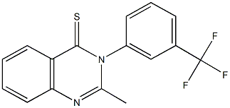 2-methyl-3-[3-(trifluoromethyl)phenyl]-4(3H)-quinazolinethione Struktur