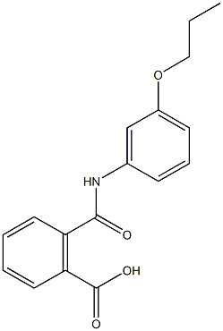 2-[(3-propoxyanilino)carbonyl]benzoic acid Struktur