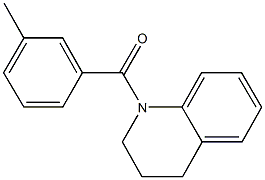 1-(3-methylbenzoyl)-1,2,3,4-tetrahydroquinoline Struktur