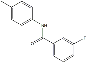 3-fluoro-N-(4-methylphenyl)benzamide Struktur