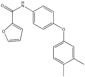 N-[4-(3,4-dimethylphenoxy)phenyl]-2-furamide Struktur