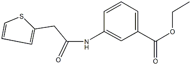 ethyl 3-[(2-thienylacetyl)amino]benzoate Struktur