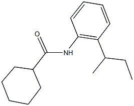 N-(2-sec-butylphenyl)cyclohexanecarboxamide Struktur