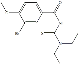 N'-(3-bromo-4-methoxybenzoyl)-N,N-diethylthiourea Struktur