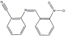 2-({2-nitrobenzylidene}amino)benzonitrile Struktur