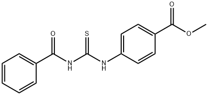 methyl 4-{[(benzoylamino)carbothioyl]amino}benzoate Struktur