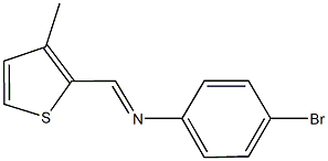 N-(4-bromophenyl)-N-[(3-methyl-2-thienyl)methylene]amine Struktur