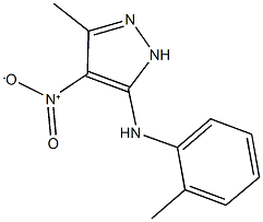 4-nitro-3-methyl-5-(2-toluidino)-1H-pyrazole Struktur