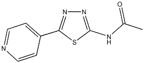 N-[5-(4-pyridinyl)-1,3,4-thiadiazol-2-yl]acetamide Struktur