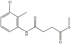 methyl 4-(3-chloro-2-methylanilino)-4-oxobutanoate Struktur