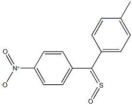 1-[(4-methylphenyl)(sulfinyl)methyl]-4-nitrobenzene Struktur