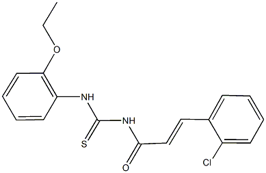 N-[3-(2-chlorophenyl)acryloyl]-N'-(2-ethoxyphenyl)thiourea Struktur