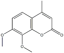 7,8-dimethoxy-4-methyl-2H-chromen-2-one Struktur