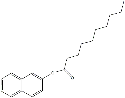 2-naphthyl decanoate Struktur